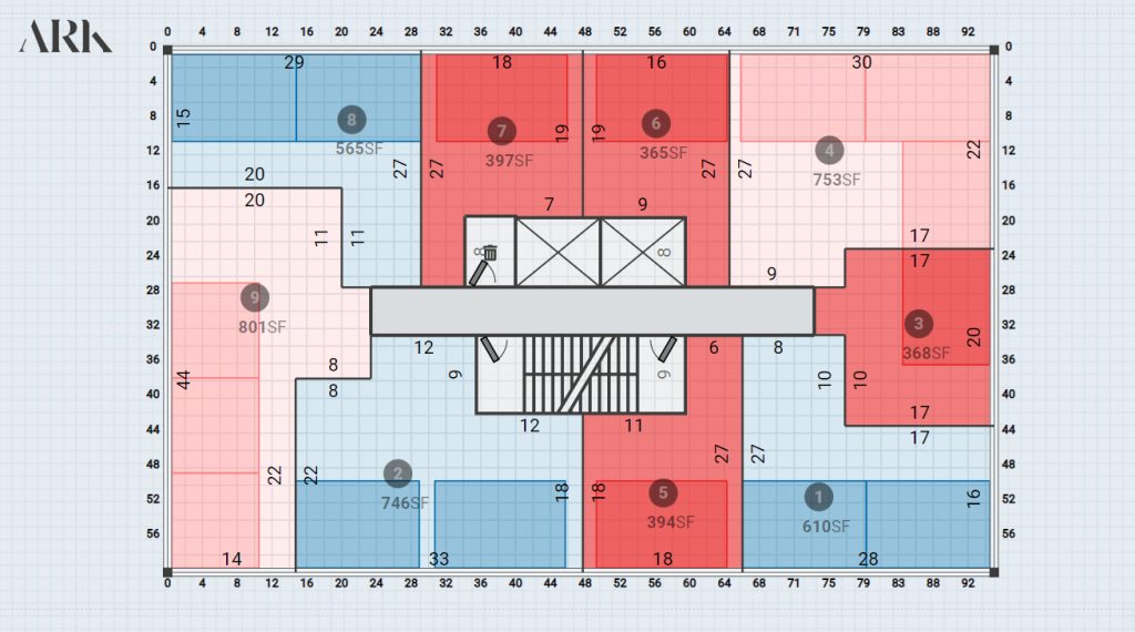 ark design ai floor layout by perkins eastman architects